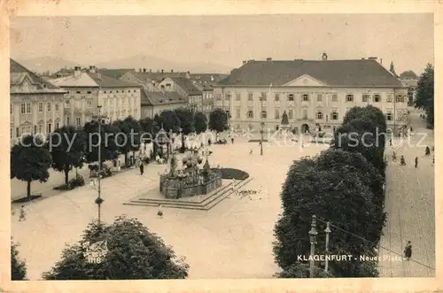 AK / Ansichtskarte Klagenfurt_Woerthersee Neuer Platz Klagenfurt_Woerthersee