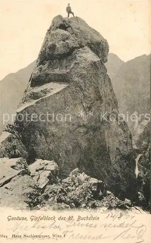 AK / Ansichtskarte Gesaeuse Gipfelblock des Kl Buchstein Gesaeuse