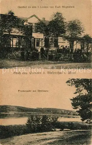 AK / Ansichtskarte Prenden Gasthof zu den 5 Linden Strelesee  Prenden