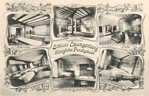 AK / Ansichtskarte Spangenberg_Hessen Schloss Spangenberg Koenigliche Forstschule  Spangenberg Hessen