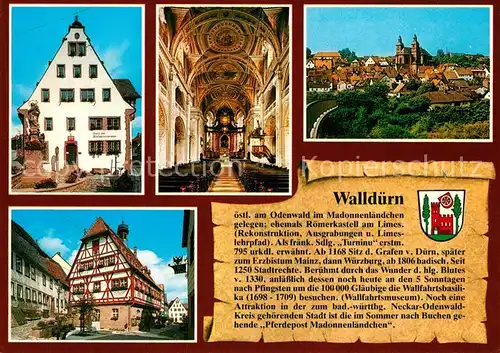 AK / Ansichtskarte Wallduern Rathaus Wallfahrtsmuseum Basilika Wallduern