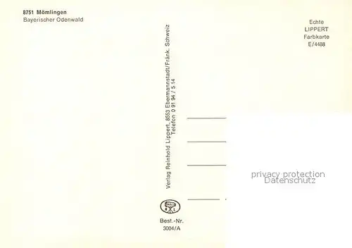 AK / Ansichtskarte Moemlingen  Moemlingen