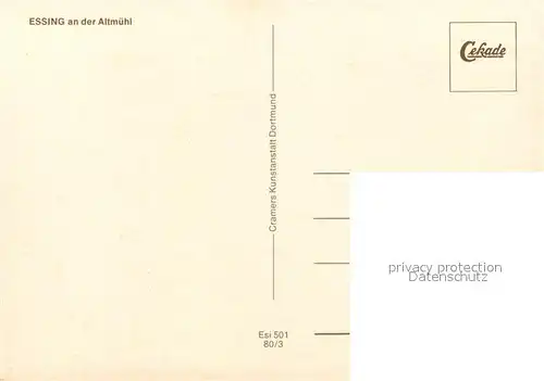 AK / Ansichtskarte Essing Burg Randeck  Essing