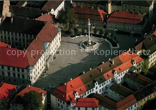 AK / Ansichtskarte Eichstaett_Oberbayern Residenzplatz Fliegeraufnahme Eichstaett_Oberbayern