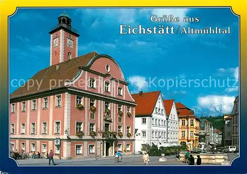 AK / Ansichtskarte Eichstaett_Oberbayern Marktplatz  Eichstaett_Oberbayern