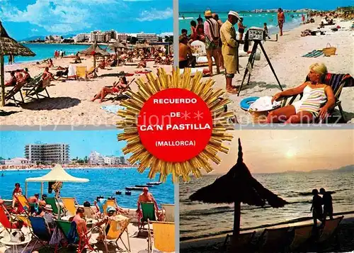 AK / Ansichtskarte Can_Pastilla_Palma_de_Mallorca Arenal Strand Sonnenuntergang am Meer Can_Pastilla