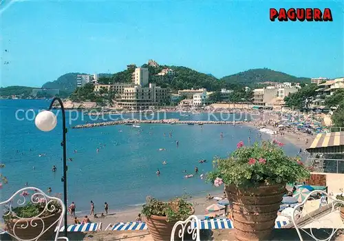 AK / Ansichtskarte Paguera_Mallorca_Islas_Baleares Blick von Hotelterrasse Strand Paguera_Mallorca