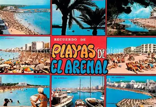 AK / Ansichtskarte El_Arenal_Mallorca Playas Puerto Strand Hotels Hafen Palmen El_Arenal_Mallorca