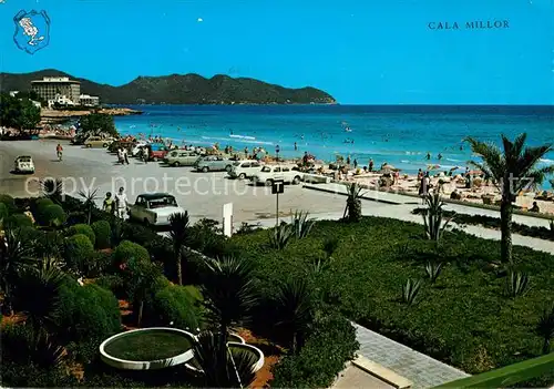 AK / Ansichtskarte Cala_Millor_Mallorca Strand Promenade Kueste Cala_Millor_Mallorca