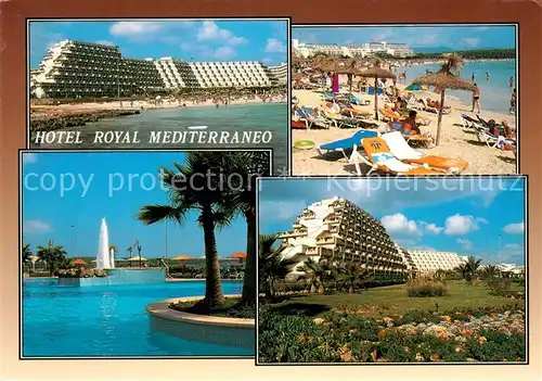 AK / Ansichtskarte Playa_de_Sa_Coma Hotel Royal Mediterraneo Swimming Pool Strand Playa_de_Sa_Coma