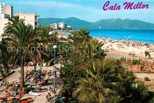 AK / Ansichtskarte Cala_Millor_Mallorca Hotelanlage Palmen Strand Cala_Millor_Mallorca