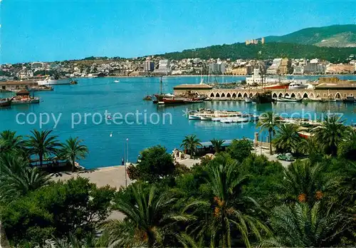 AK / Ansichtskarte Palma_de_Mallorca Vista parcial del Puerto Hafen Palma_de_Mallorca