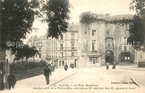 AK / Ansichtskarte Laval_Mayenne La Porte Beucheresse Ancienne porte de la Ville fortifiee Laval Mayenne