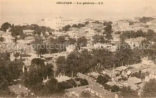 AK / Ansichtskarte Arcachon_Gironde Vue generale aerienne Arcachon Gironde