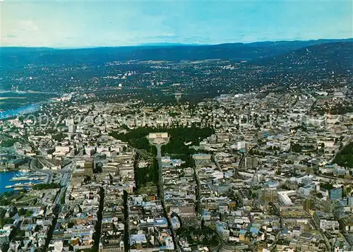 AK / Ansichtskarte Oslo_Norwegen Fliegeraufnahme Oslo Norwegen