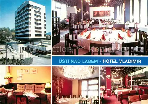 AK / Ansichtskarte Usti_nad_Labem Hotel Vladimir Usti_nad_Labem