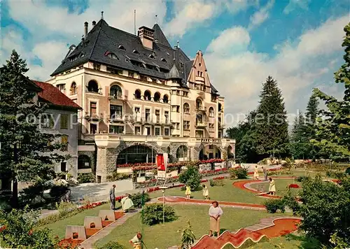 AK / Ansichtskarte Vitznau Park Hotel am Vierwaldstaettersee Minigolf Vitznau