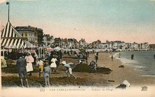 AK / Ansichtskarte Les_Sables d_Olonne Scenes de Plage Les_Sables d_Olonne