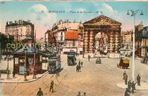 AK / Ansichtskarte Bordeaux Place de la Victoire Bordeaux