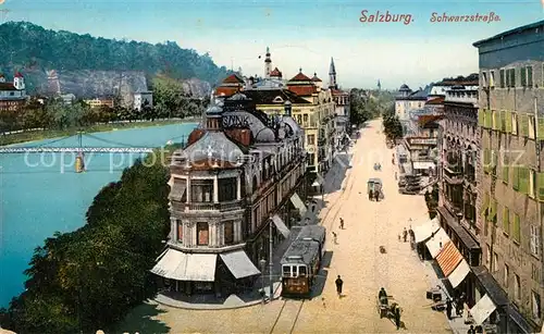 AK / Ansichtskarte Salzburg_Oesterreich Schwarzstrasse Salzburg_Oesterreich