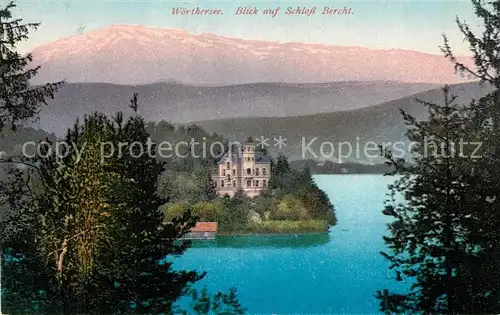 AK / Ansichtskarte Woerthersee Schloss Bercht Woerthersee