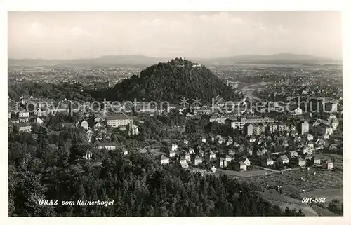 AK / Ansichtskarte Graz_Steiermark Blick vom Rainerkogel Graz_Steiermark