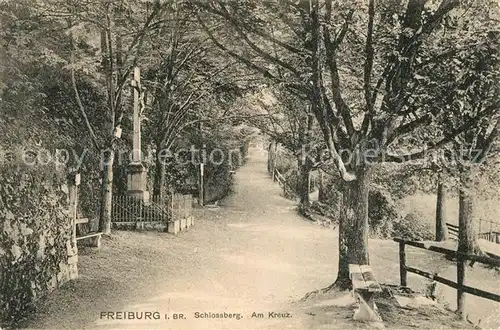 AK / Ansichtskarte Freiburg_Breisgau Schlossberg Am Kreuz Freiburg Breisgau