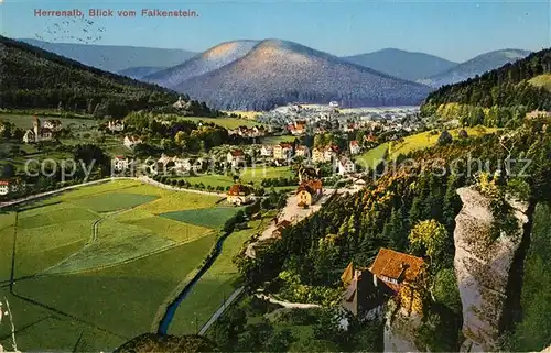 AK / Ansichtskarte Bad_Herrenalb Blick vom Falkenstein Bad_Herrenalb