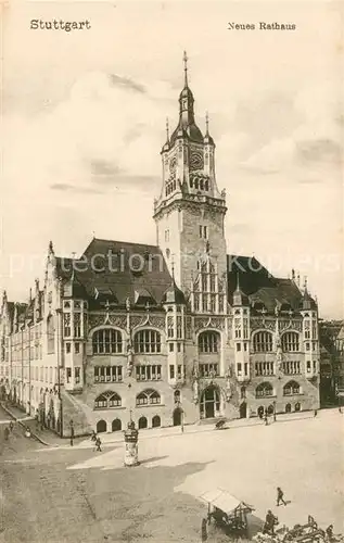 AK / Ansichtskarte Stuttgart Neues Rathaus Stuttgart