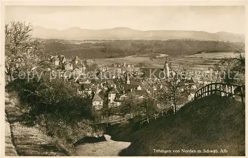 AK / Ansichtskarte Tuebingen mit Schwaeb Alb Tuebingen