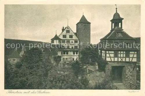 AK / Ansichtskarte Bad_Tabarz Burg Thorstein mit Galerie 