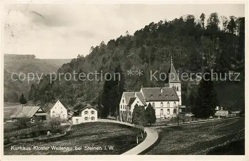 AK / Ansichtskarte Steinen_Wiesental Kurhaus Kloster Weitenau Steinen Wiesental