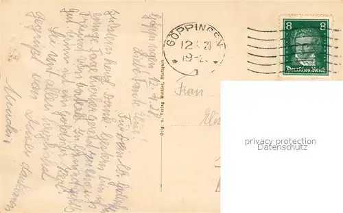 AK / Ansichtskarte Goeppingen mit Hohenstaufen Goeppingen