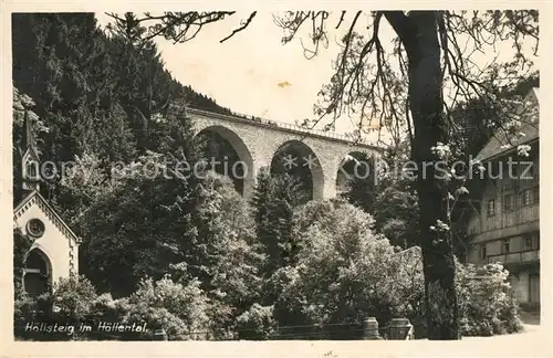 AK / Ansichtskarte Hoellsteig Viadukt im Hoellental Hoellsteig