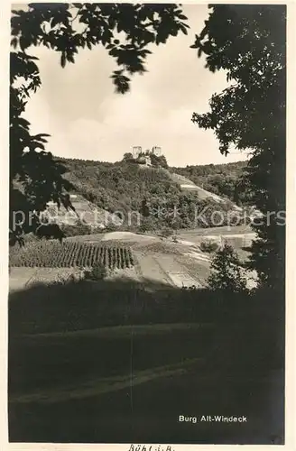 AK / Ansichtskarte Buehl_Baden Burg Alt Windeck Buehl_Baden