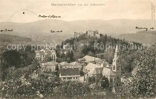 AK / Ansichtskarte Badenweiler Blick von der Adlereiche Badenweiler