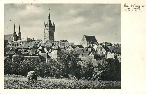 AK / Ansichtskarte Bad_Wimpfen Teilansicht Burgturm Bad_Wimpfen