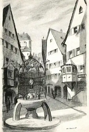 AK / Ansichtskarte Stuttgart La Fontaine Hans im Glueck  Stuttgart