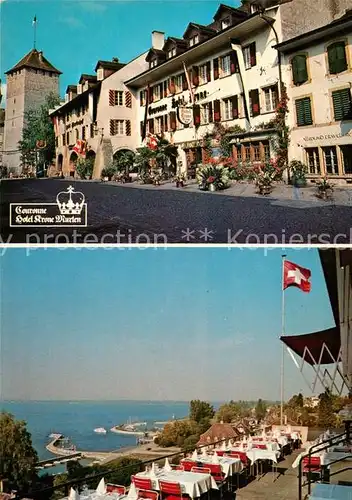 AK / Ansichtskarte Murten_Morat Hotel Krone Murten Morat