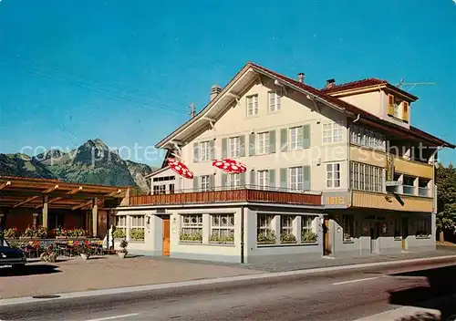 AK / Ansichtskarte Spiez_BE Hotel Restaurant Heimat Spiez_BE
