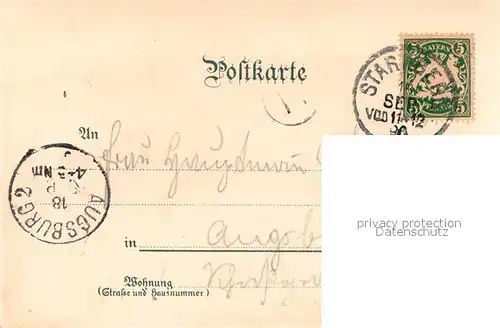 AK / Ansichtskarte Starnberg Ruedrclubhaus Litho Starnberg