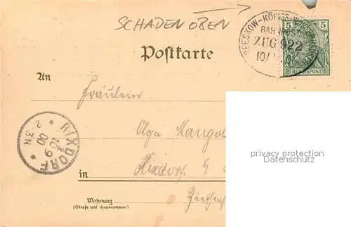 AK / Ansichtskarte Wolzig Chausseestrasse Gasthof Maertens Gasthof zum gruenen Baum Litho Wolzig