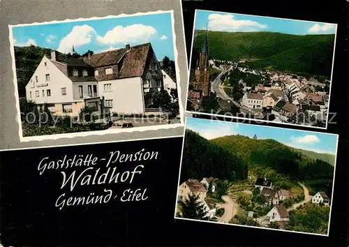 AK / Ansichtskarte Gemuend_Eifel Gaststaette Pension Waldhof  Gemuend Eifel