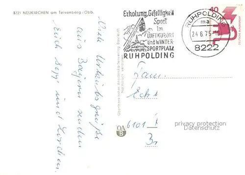 AK / Ansichtskarte Neukirchen_Teisenberg  Neukirchen Teisenberg