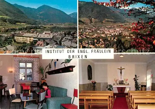 AK / Ansichtskarte Brixen_Suedtirol Fliegeraufnahme Institut der engl. Fraeulein  Brixen Suedtirol