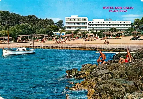 AK / Ansichtskarte Palma_Nova Hotel Son Caliu Strand Palma_Nova