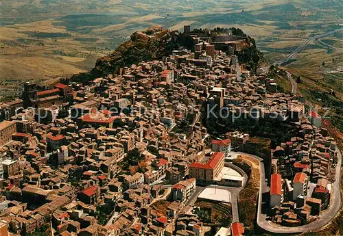 AK / Ansichtskarte Enna Panorama sullo s fondo Castello die Lombardia e Rupe di Cerere Enna