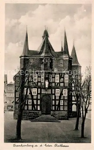 AK / Ansichtskarte Frankenberg_Eder Rathaus Frankenberg Eder