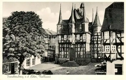 AK / Ansichtskarte Frankenberg_Eder Rathaus Frankenberg Eder