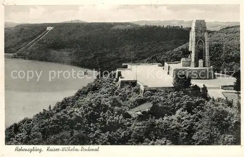 AK / Ansichtskarte Hohensyburg Kaiser Wilhelm Denkmal Hohensyburg